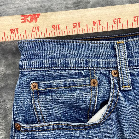 Levi's 527 Low Boot Cut Men's Jeans 36x30 Light Blue Denim - Picture 7 of 10